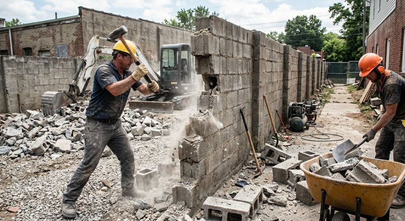 Block Wall Removal in Bergen County, NJ
