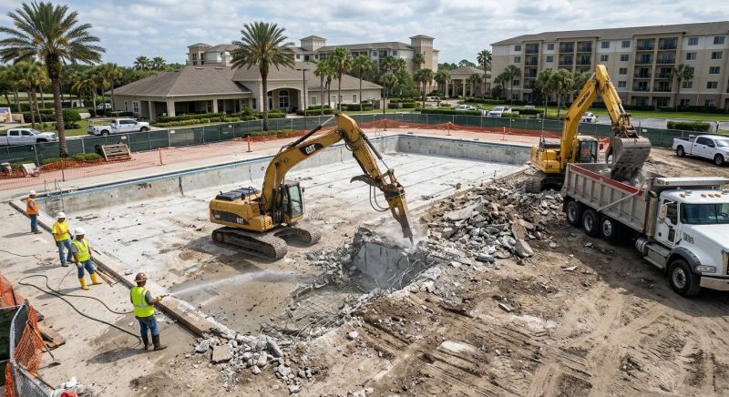 Commercial Pool Removal in Houston, TX