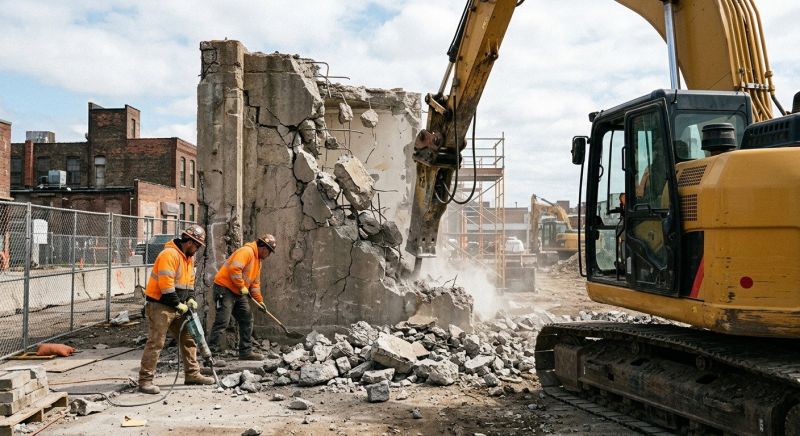 Concrete Wall Removal in Bergen County, NJ
