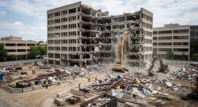 Factory Demolition in Bergen County, NJ