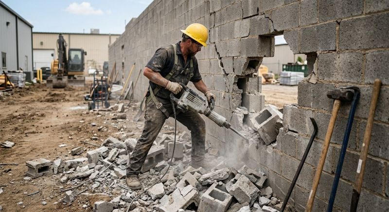 Retaining Wall Demolition in Sacramento, CA